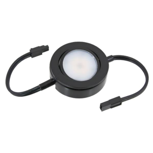 4.3 Watt 120 Volt Black 3000K Dimmable Puck Light Kit